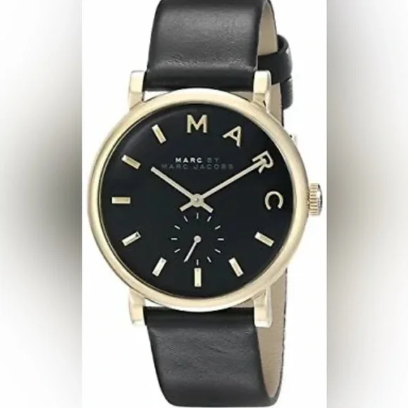 Marc Jacobs | Accessories | Marc Jacobs Baker Black Leather  display picture 1
